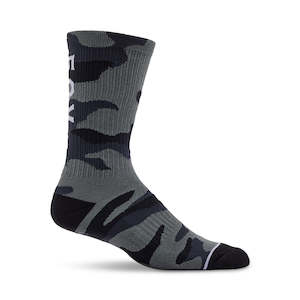 Fox Camo Crew Socks - Black Camo