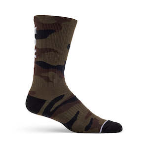 Fox Camo Crew Socks - Green Camo