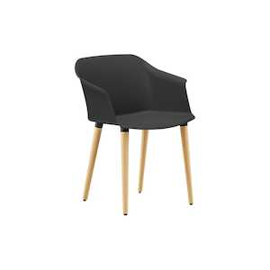 Furniture manufacturing: Aurora 4-Leg Timber Black Shell