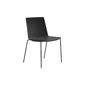 Furniture manufacturing: Jubel 4-Leg Black Frame Black Shell