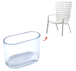 Oval Hybrid Silicone Chair Tip Protector