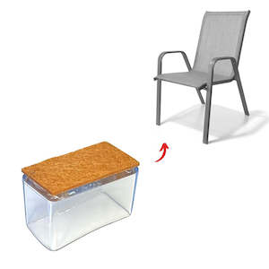 Hybrid Silicone Protection Tips: Felt Rectangular Hybrid Silicone Chair Tips