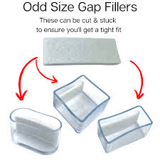 Felt Chair Protection Tips: Silicon  Stick On Gap Fillers