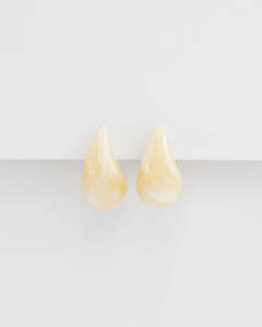 Stella and Gemma Earings Tear Drop Ivory