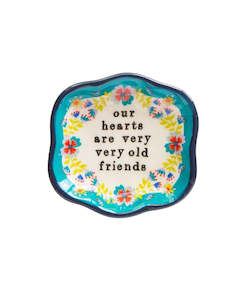 Mini Trinket Dish Hearts Old Friends