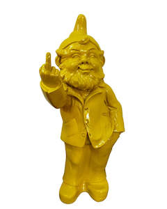 Pop Cheeky Gnome with Finger Yellow