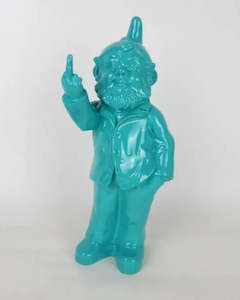 Pop Cheeky Gnome with Finger Teal