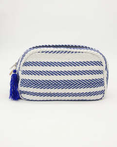 Stella and Gemma Cosmetic Bag Herringbone with Tassle