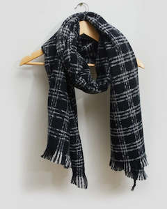 Stella and Gemma Scarf Black Lurex Check