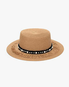 Gift: Pearl Boater Hat