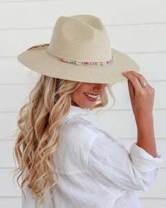 FS Panama Hat Multi Beads