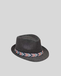 Antler Black Panama Hat