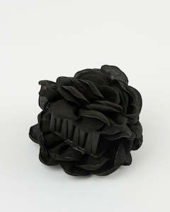 Stella and Gemma Hair Claw Fabric Rose Black