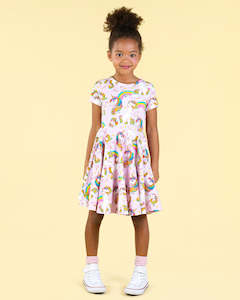 Gift: Rock Your Kid Unicorn Rainbow Waisted Dress