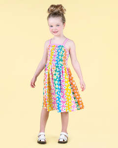 Rock Your Kid Floral Stripes Sun Dress