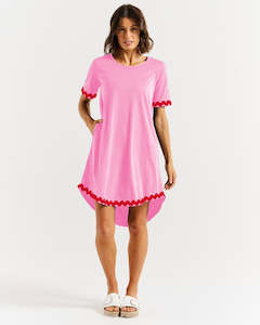 Betty Basics Nyree Dress Red Pink Ric Rac