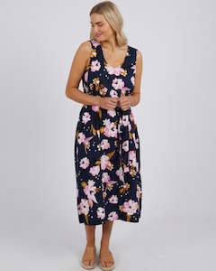 Gift: Elm Paloma Sleeveless Midi Dress Navy