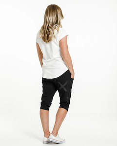 Home Lee 3/4 Apartment Pants Black with Black X