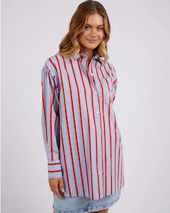 Gift: Foxwood Strike Shirt Blue Red Stripe