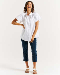 Betty Basics Caspian Blouse White