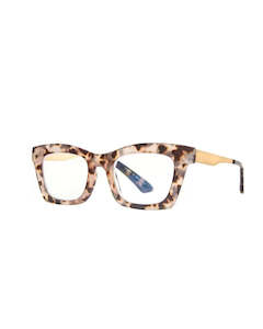 Queen of the Foxes Reader Glasses Test Your Mettle Tort Grey