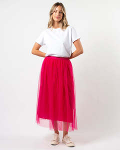 Stella and Gemma Tully Tulle Skirt Hot Pink