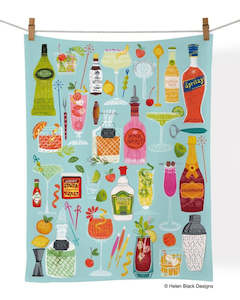 Werkshoppe Cotton Tea Towel 5 O'Clock Somewhere