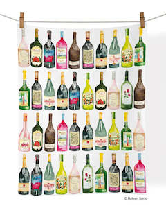 Werkshoppe Wine Cellar Cotton Tea Towel