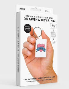 Pikkii Shrink Kit Kids Drawing Keyring