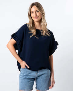 Stella and Gemma Grace Top Navy