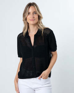 Gift: Stella and Gemma Holly Knit Top Black