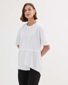 Tirelli Split Back Combi T Shirt White