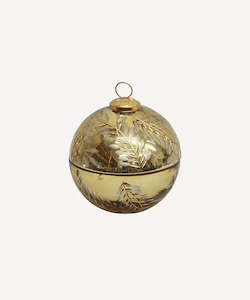 Etched Bauble Candle Small