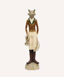 French Country Freddy Fox Trumpet Décor