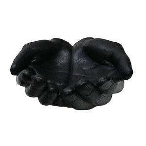 Hands Sculpture - Black