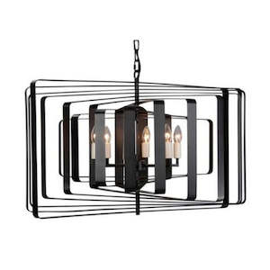 Lamps: Geometric Hanging Chandelier