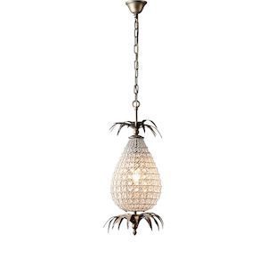 Lamps: Chandelier antique brass finish