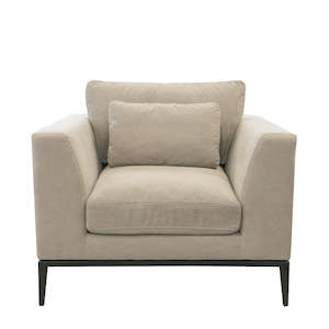 Tyson Armchair Taupe  from Chambers Design Timaru