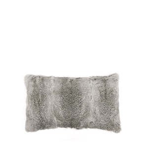 Artic Rabbit Cushion Full Skin Grey