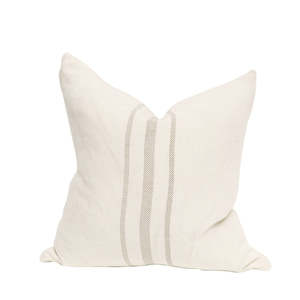 Anya Cushion - White Stripe