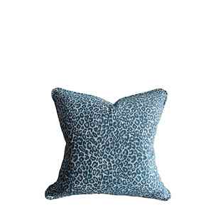 Leopard Cushion With Self Piping - more colour's