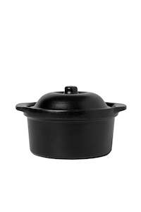 BROSTE Ovenware Vig Casserole Dish w/Lid Medium Black