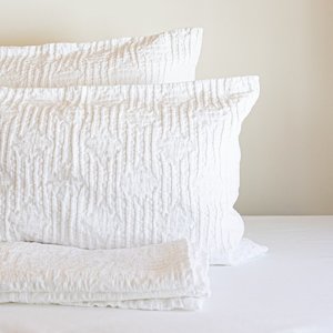 King White Capsule Bedspread