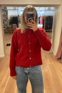 Chapman Charlotte Possum Cardigan - Red