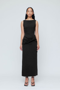 Wynn Hamlyn Margot Maxi Dress - Black