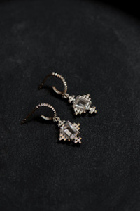 Zoe & Morgan Reya Earrings - 925 Sterling Silver/White Topaz