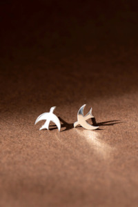 Zoe & Morgan Moonbird Stud - 925 Sterling Silver