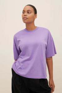 Kowtow Oversized Boxy Tee - Cool Violet