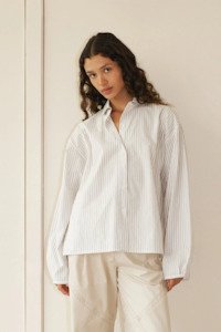 Deiji Studios Day Shirt - Lake Stripe