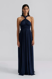 Malina Lola Wrap Dress - Dark Blue